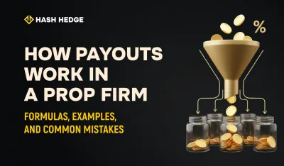 Calculating a funded trader's payout and profit split at a crypto prop firm