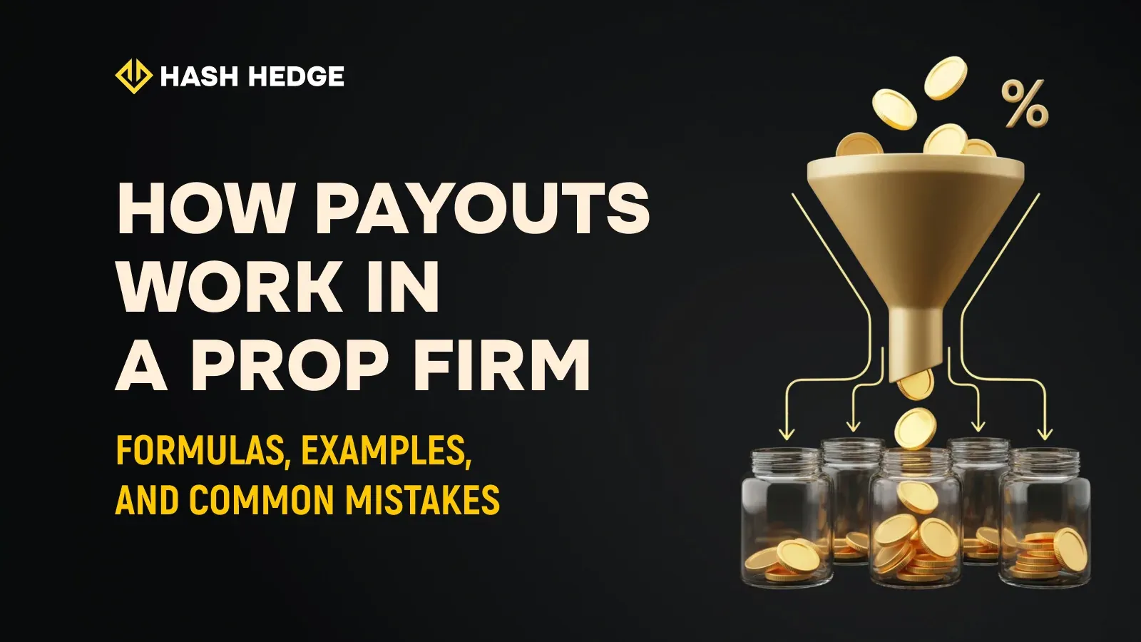Calculating a funded trader's payout and profit split at a crypto prop firm