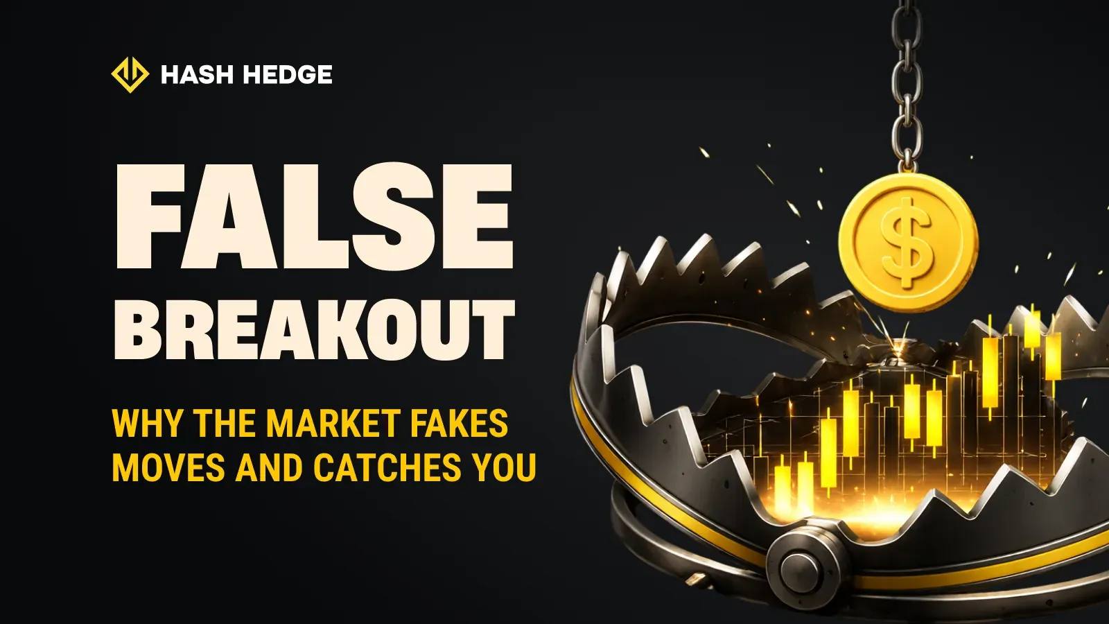 A false breakout trapping traders on a crypto price chart