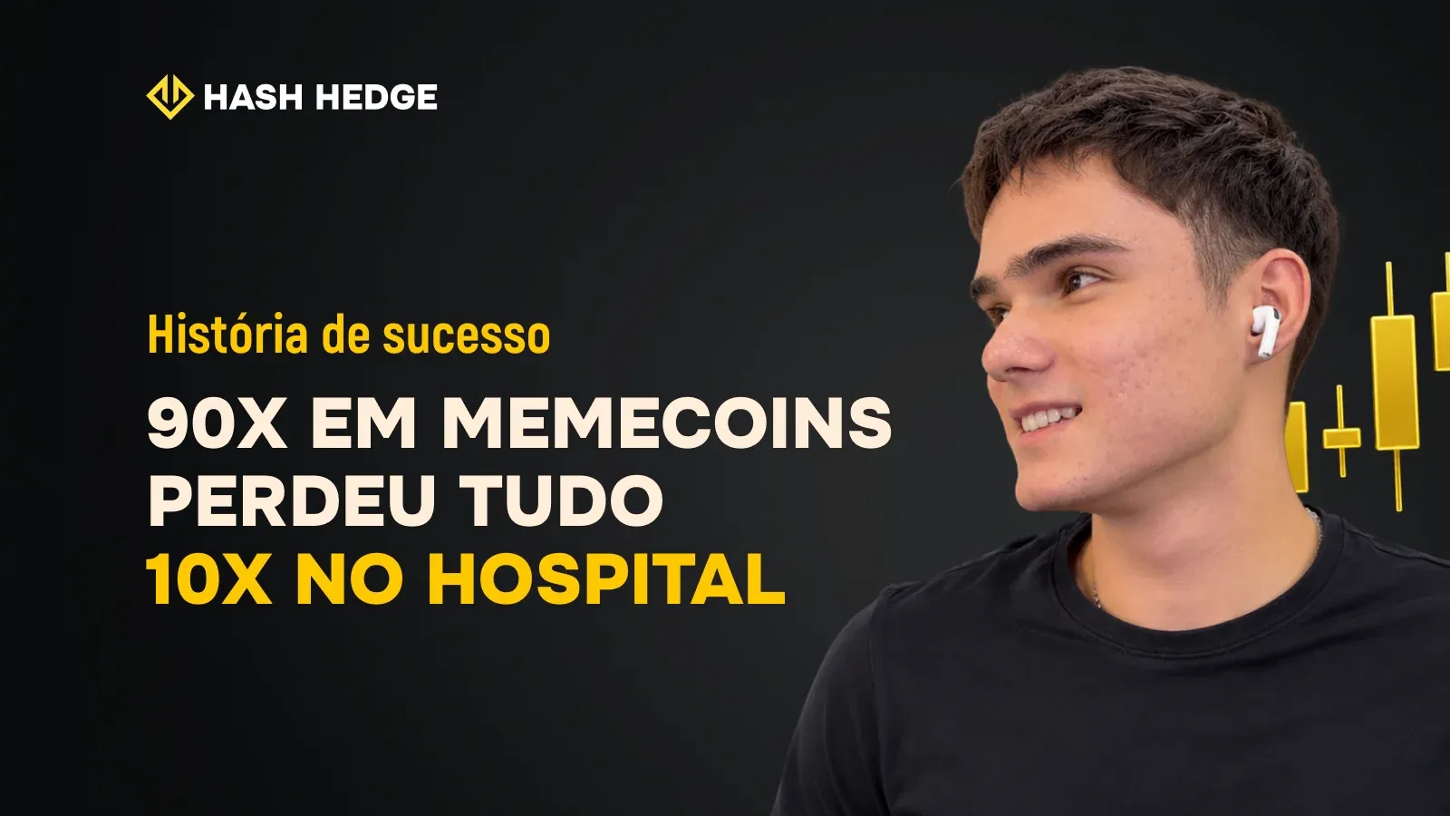 Amir — trader da Hash Hedge que passou no Challenge e recebeu um payout de US$997 depois de 8 fracassos