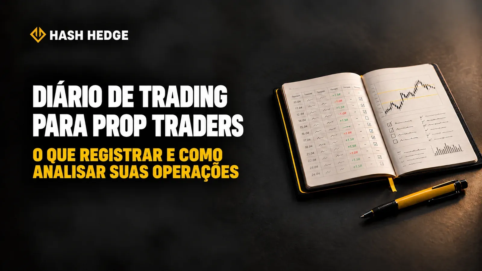 Diário de Trading para Prop Traders: O Que Registrar e Como Analisar Suas Operações