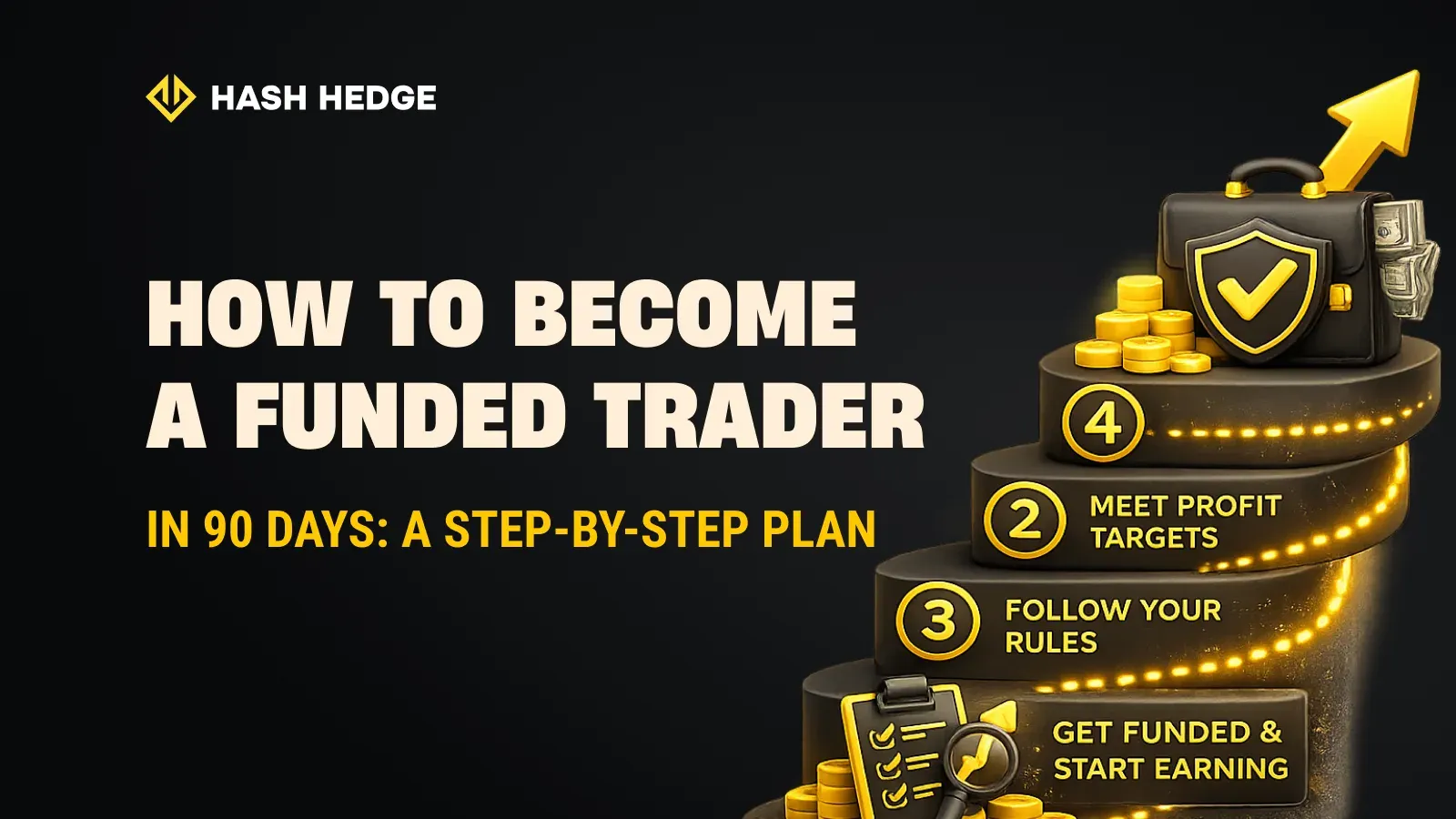 A step-by-step plan to become a funded trader in 90 days