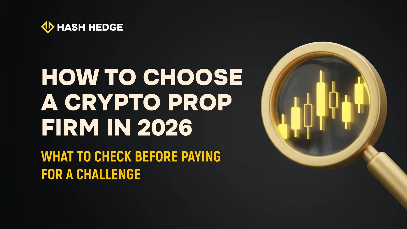 A trader comparing crypto prop firm conditions while choosing a funded account in 2026