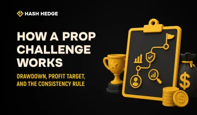 How a prop challenge works: drawdown, profit target and the consistency rule