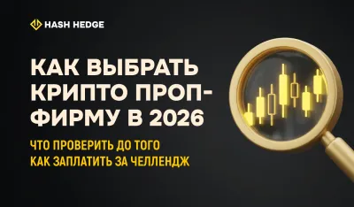 Трейдер сравнивает условия крипто проп-фирм при выборе фандед-счета в 2026 году