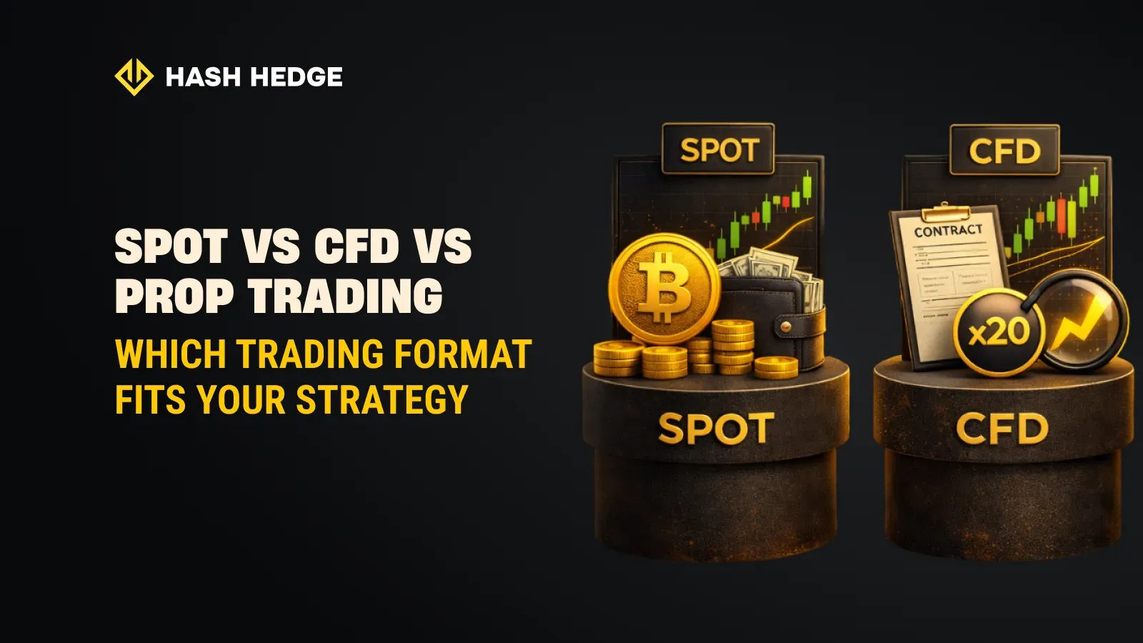 Comparing spot, CFD, and prop trading formats