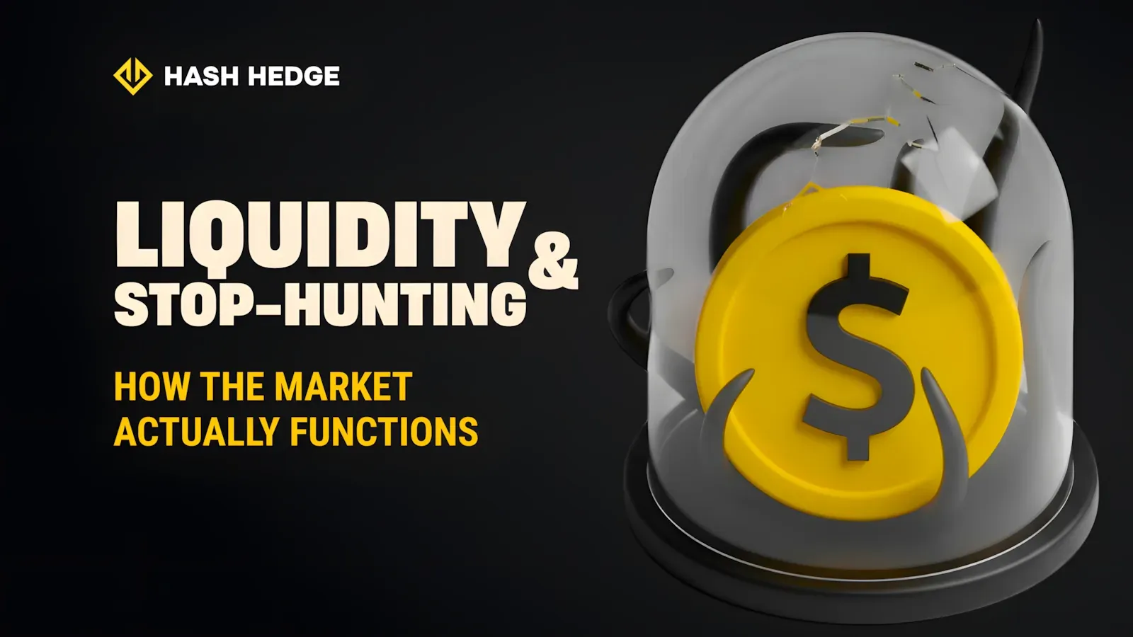 Liquidity grabs and stop hunting on a crypto price chart
