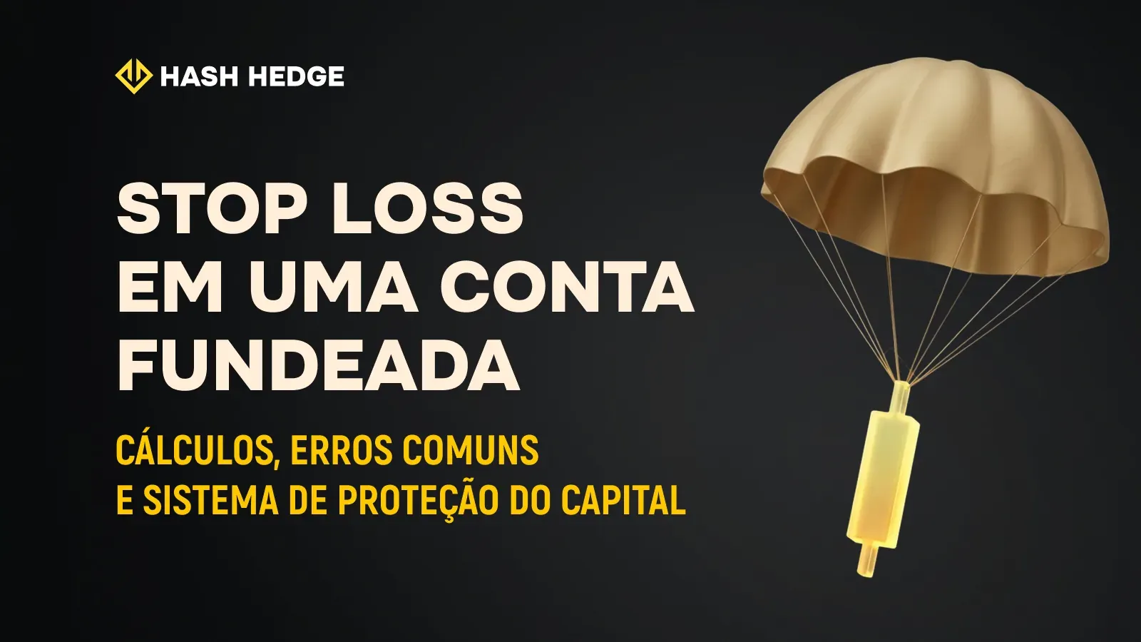 Trader posicionando um stop-loss em um gráfico de criptomoeda em uma conta funded de prop firm