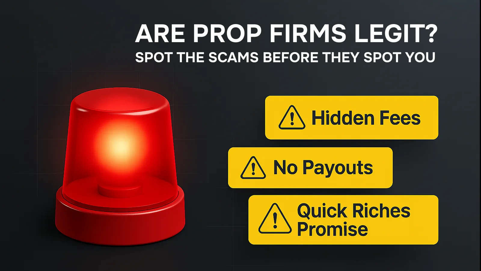 Are prop firms legit: spot scams.