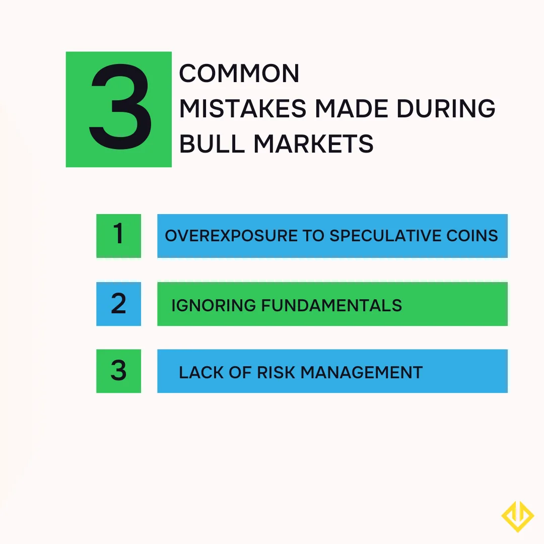 Top 3 mistakes in crypto bull markets