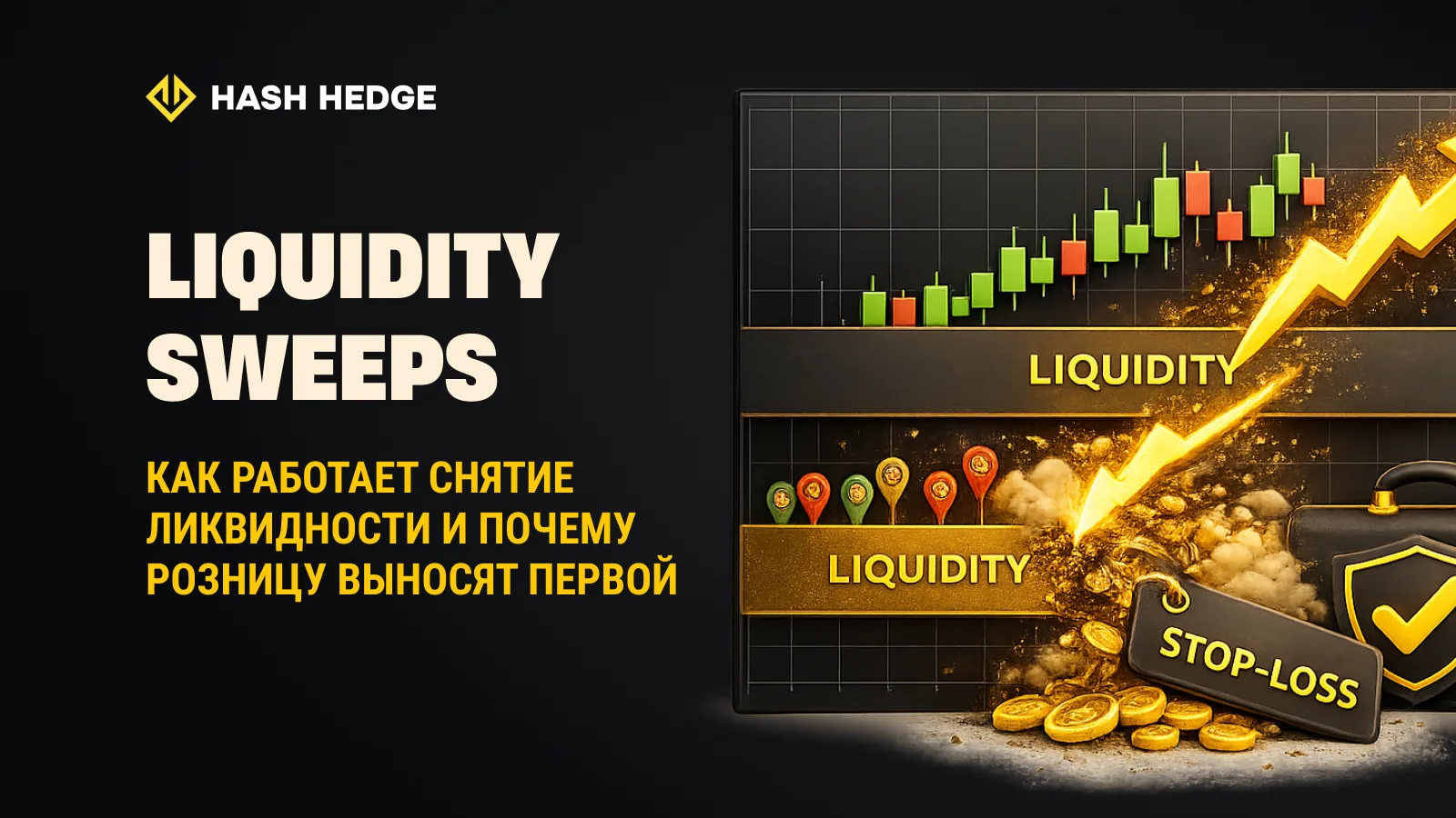 Liquidity Sweeps: как работает снятие ликвидности и почему рынок выбивает стопы