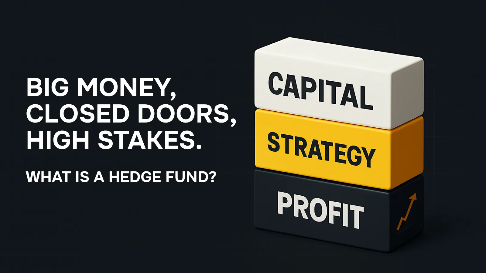 What is a hedge fund: capital, strategy, profit.