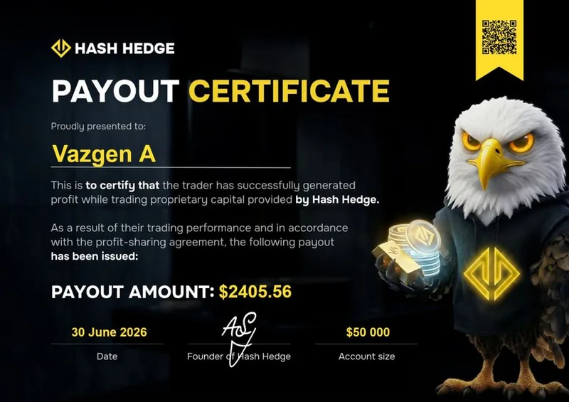 Payout certificate for Vazgen A